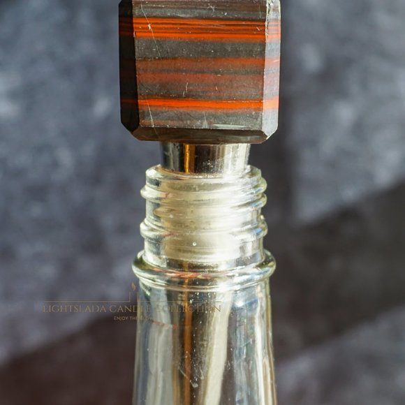 Gemstone Cube Bottle Stoppers - Brecciated Jasper - Picture 2 of 4